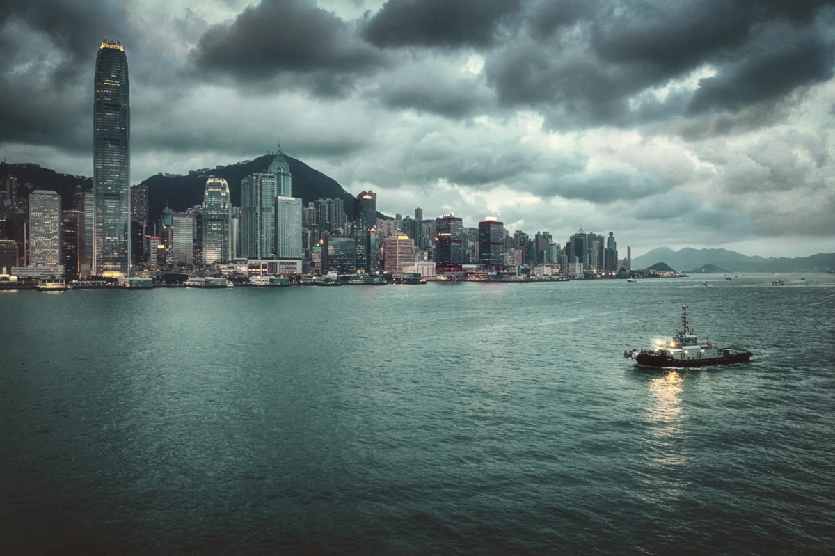 Cityscape Photography - Hong Kong Island during Storm