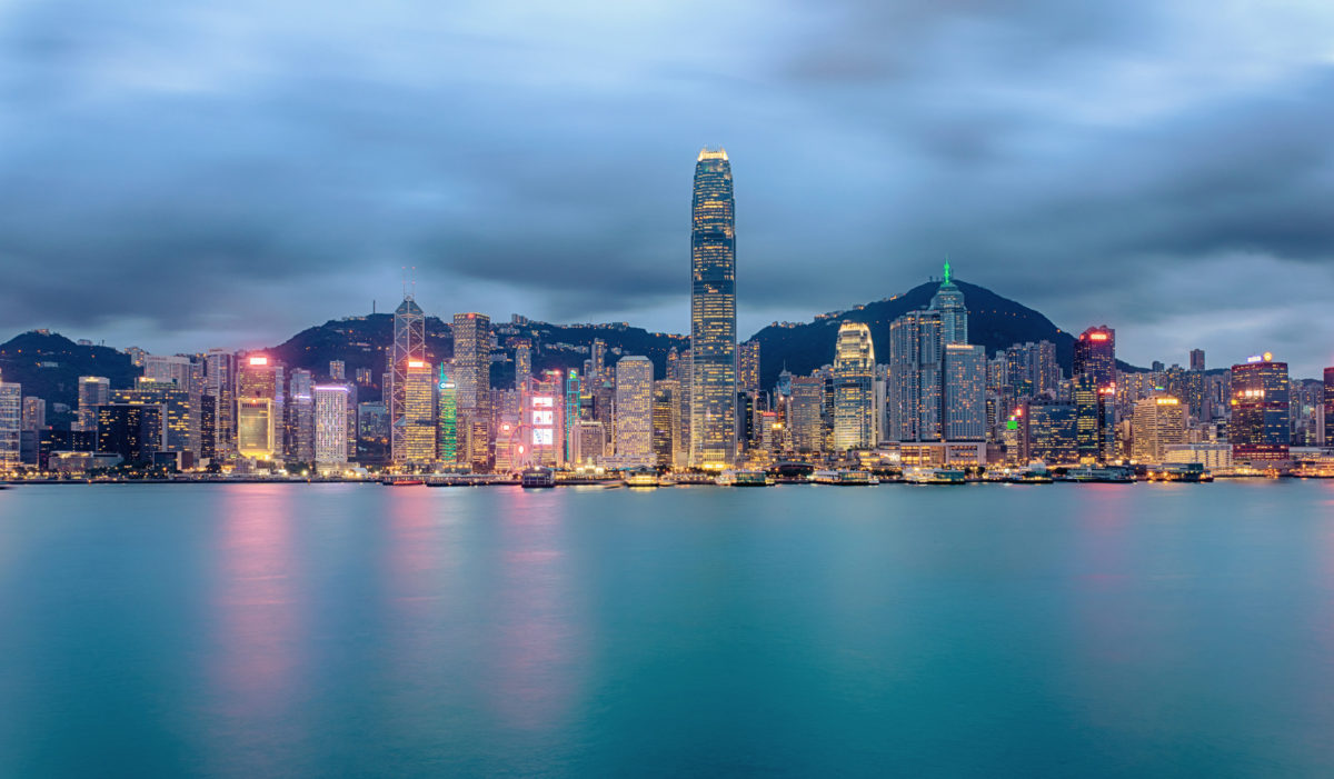 Cityscape Photography - Hong Kong Island at dusk