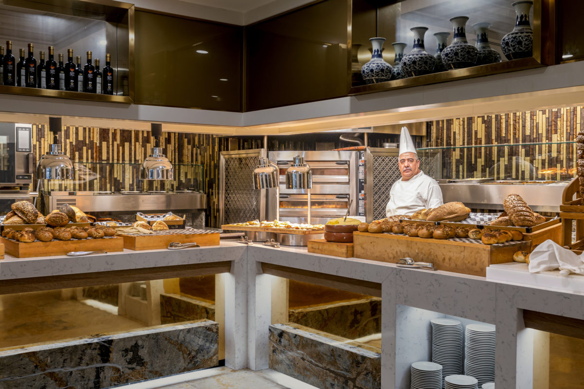 Interior Photography - Bread Station at Buffet