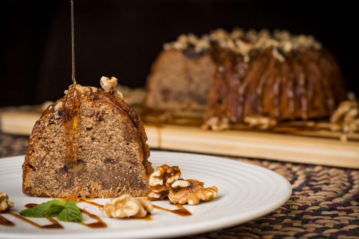 Food Photography - Walnut Date Cake