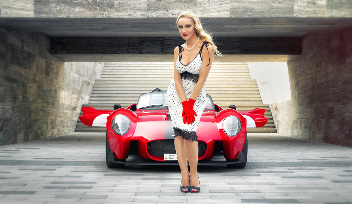 Commercial Automotive Brand Product Photography - Jannarelly Sports Car - Fashion Editorial