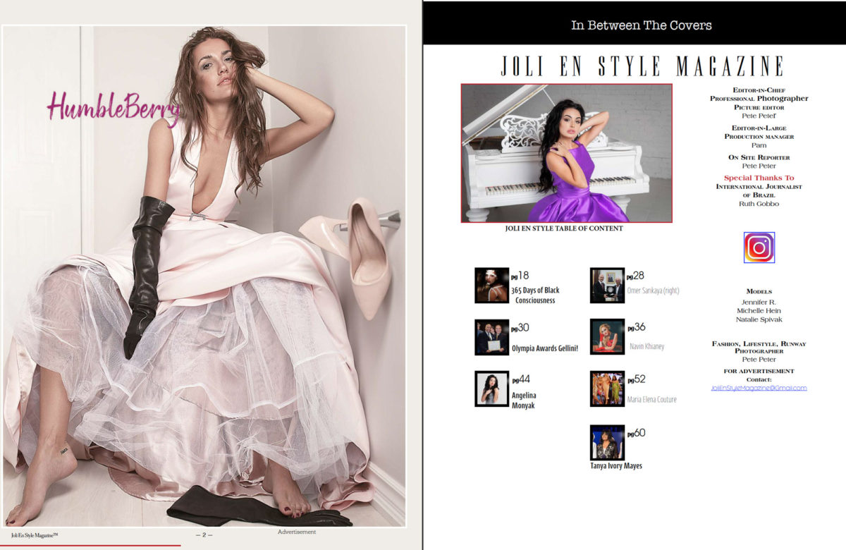 Joli En Style Fashion Magazine - Article by Navin Khianey - Fashion Editorial Photography